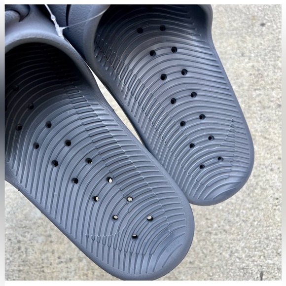 NIKE KAWA SHOWER SANDALS SWOOSH BLK GRY WATER CHARCOAL FLIP FLOP main image 7